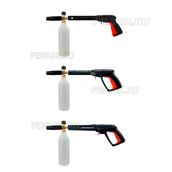 Как крепить пенную насадку к пистолету моек Bosch EasyAquatak, Bosch Advanced Aquatak и Bosch Universal Aquatak